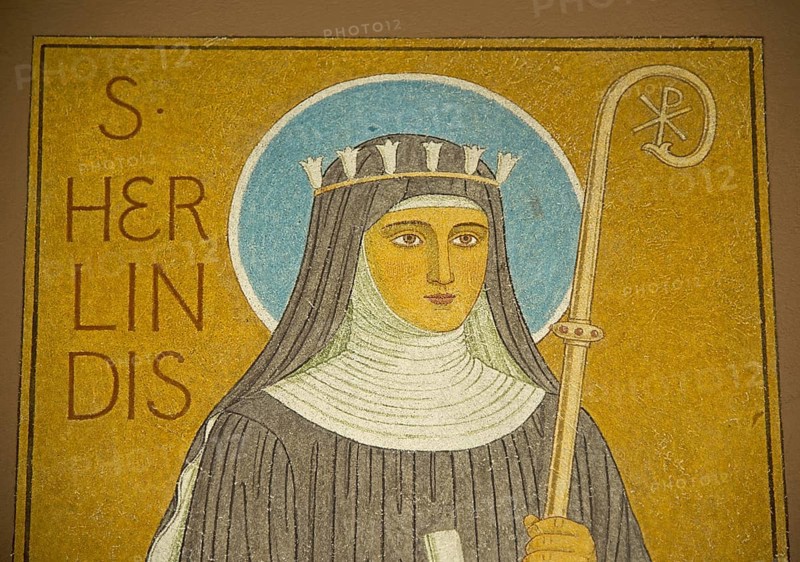 Figure of Saint Herlindis in Eibingen Abbey
