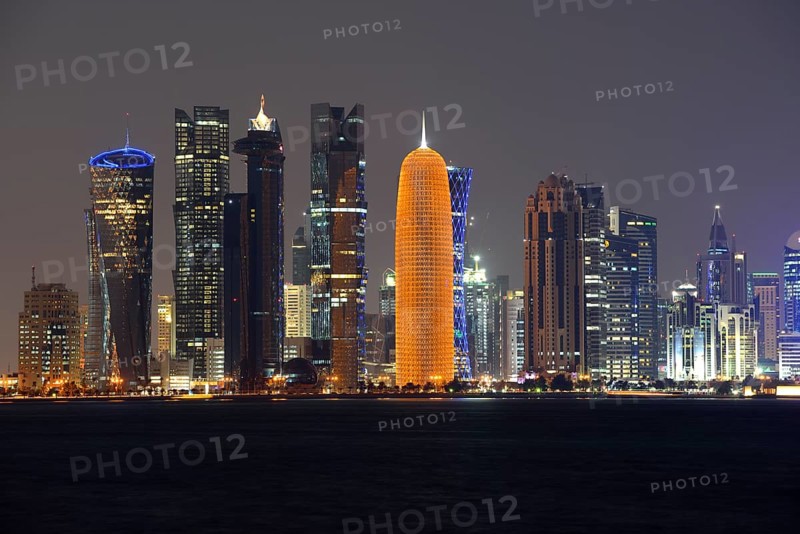 Skyline of Doha with Al Bidda Tower