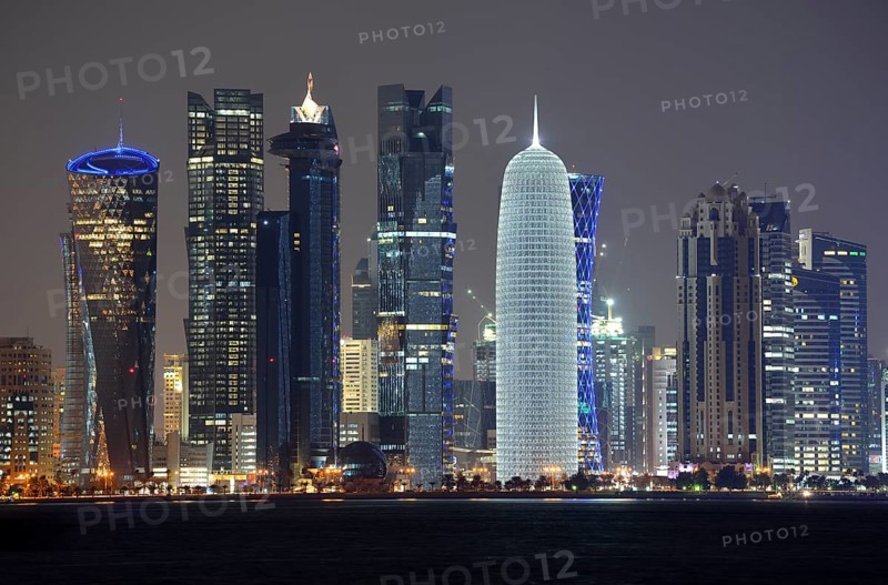 Skyline of Doha with Al Bidda Tower