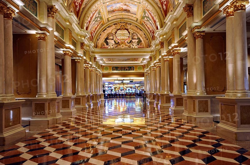 Hallway in front of a casino