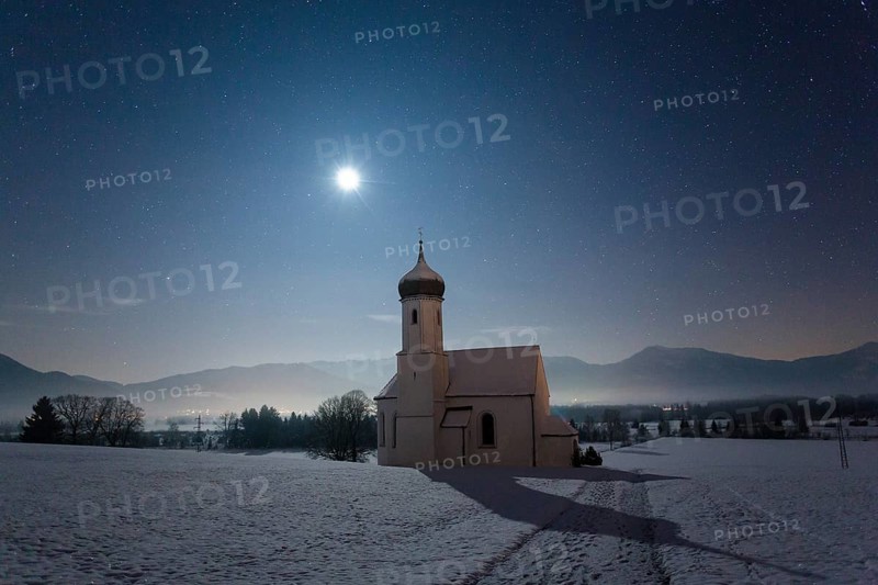 Moonlit St. Johannisrain church