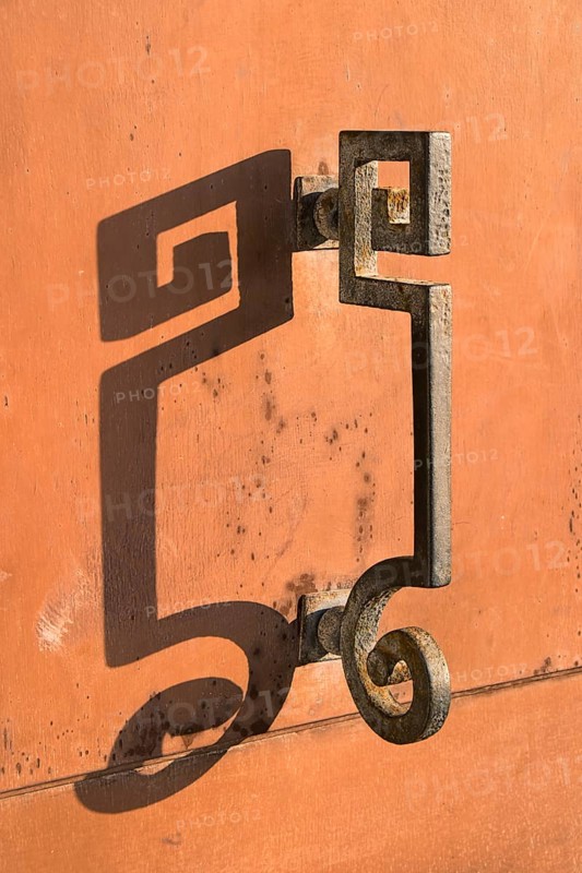 Iron door handle