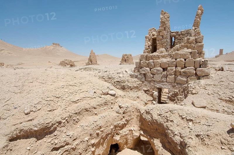 Tower tomb in the ancient city of Palmyra