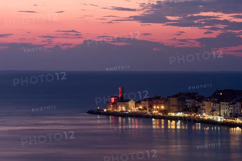 Piran at dusk