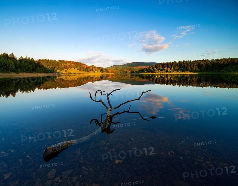 Evening atmosphere at the Ecker Dam