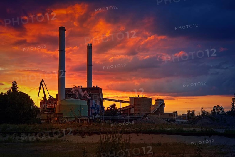 Klingenberg CHP Power Plant at sunset