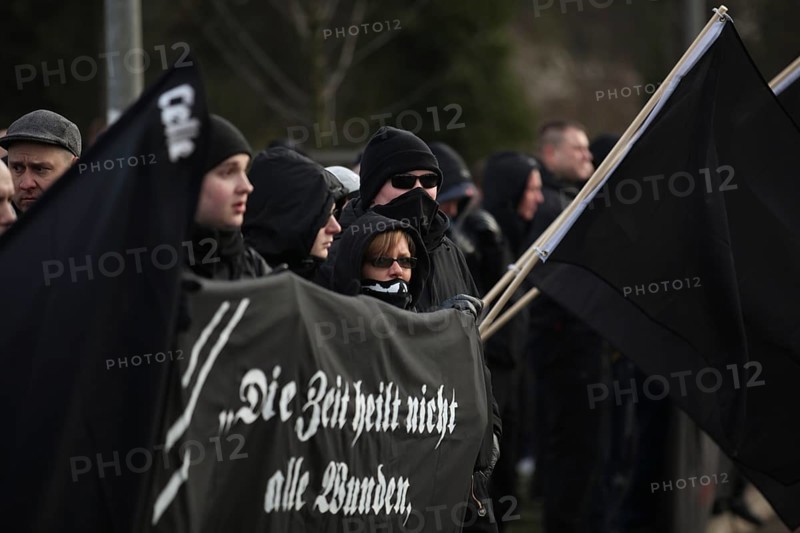 Neo-Nazi march to commemorate the anniversary of the bombing of Magdeburg during the 2nd World War