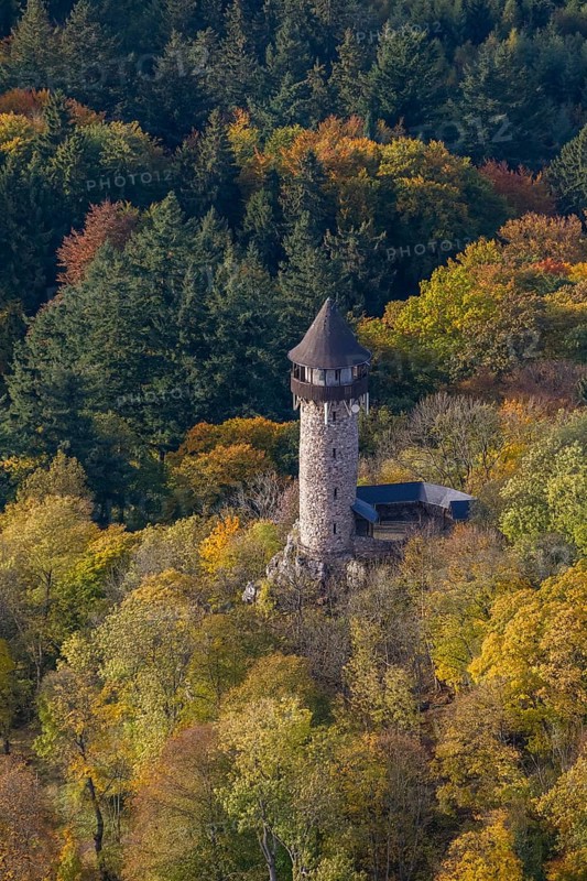 Wildenburg castle ruins in the Idar Forest low mountain range