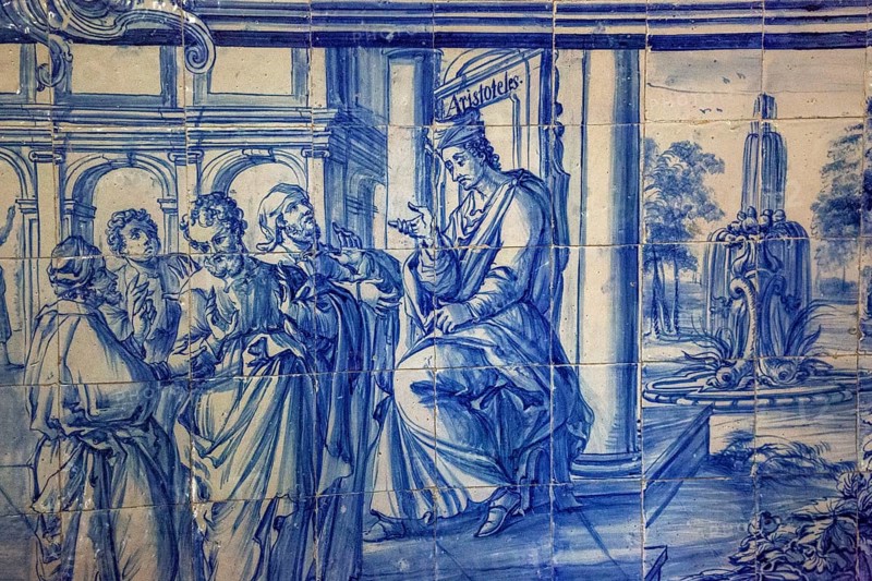 Aristotle teaching