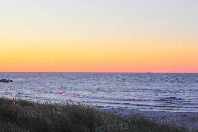 Evening sky on the Baltic Sea on Schoenberger Strand beach