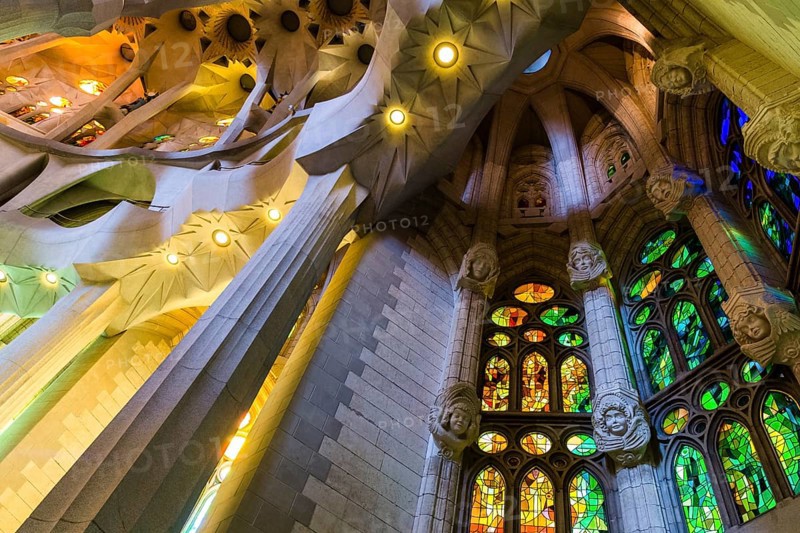 Interior of the Sagrada Família