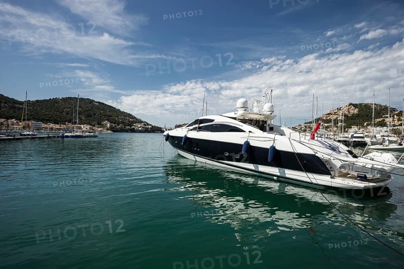 Luxury yachts in the harbour