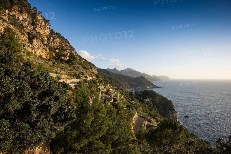 Coastal landscape with mountains