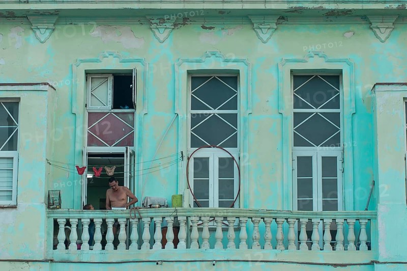 Balcony of a house from the colonial era in Old Havana