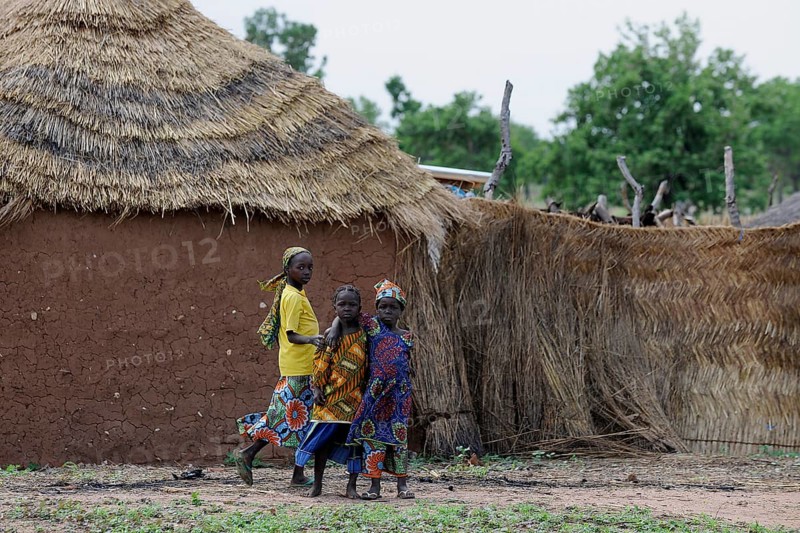 Girls in a village