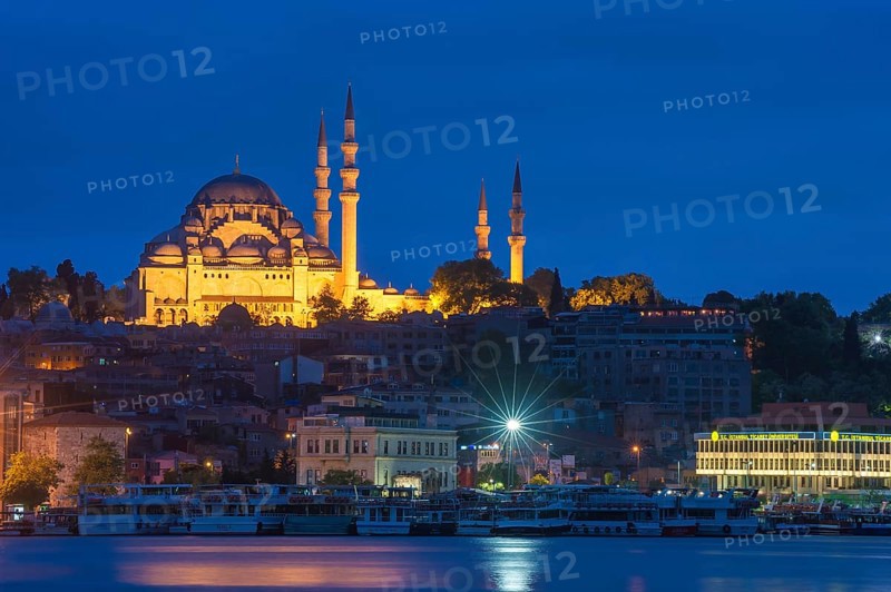 Yeni Cami or New Mosque at dawn