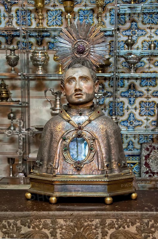 Statue of one of the Saint Martyrs of Morocco