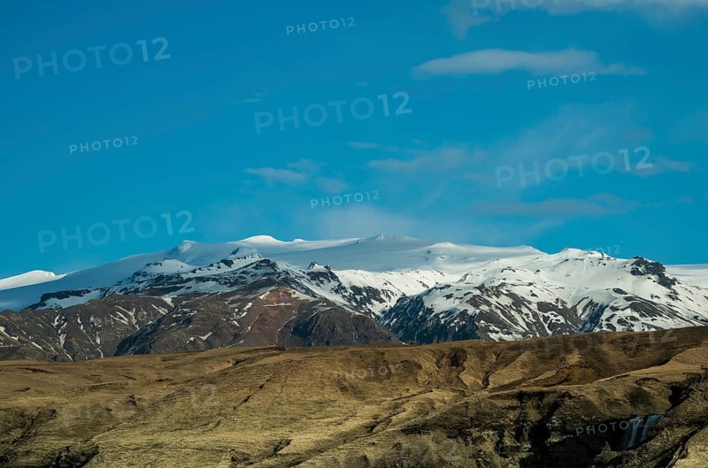 Eyjafjallajökull glacier in the highlands