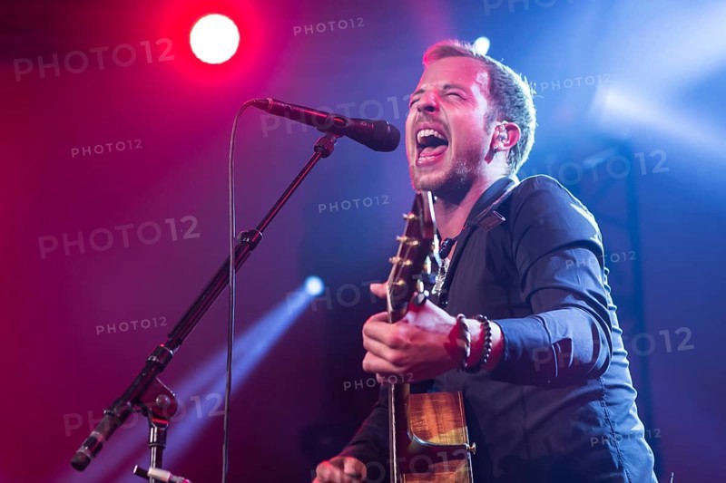 The British singer and songwriter James Morrison live at the Blue Balls Festival