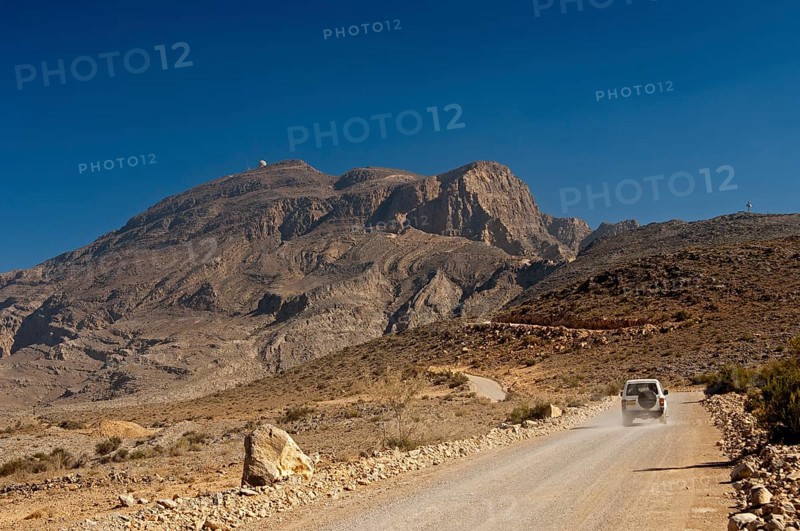 Road to Jebel Harim with a radar station
