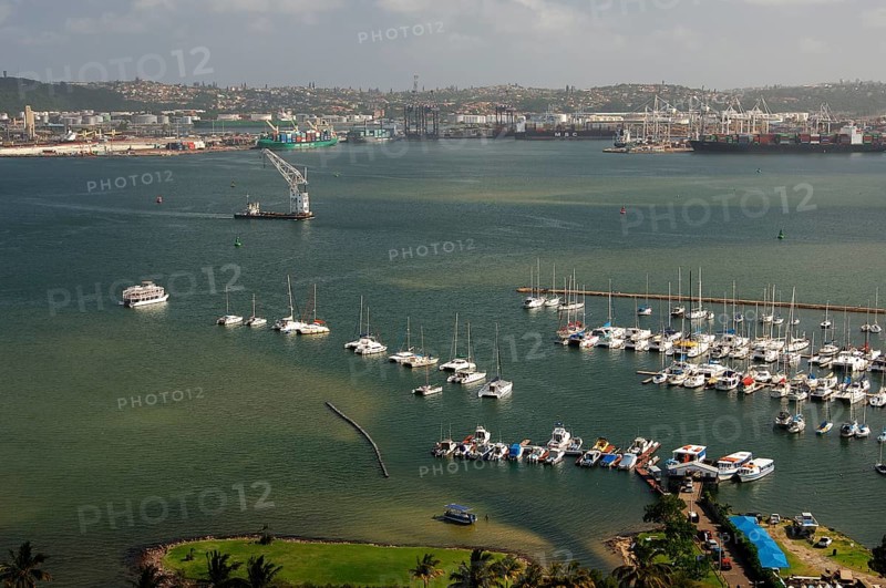 View overlooking the marina into the harbour basin