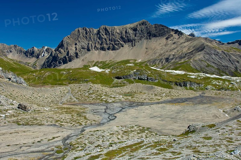 End moraine area of Tsanfleuron Glacier at Sanetsch Pass