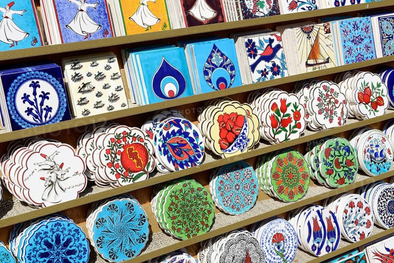 Painted tiles