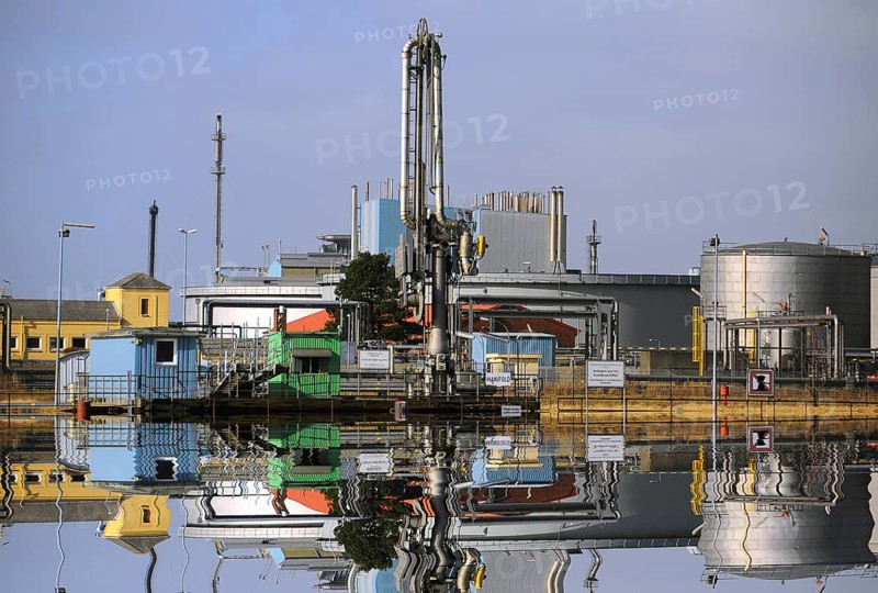 Industrial site on the Kiel Canal