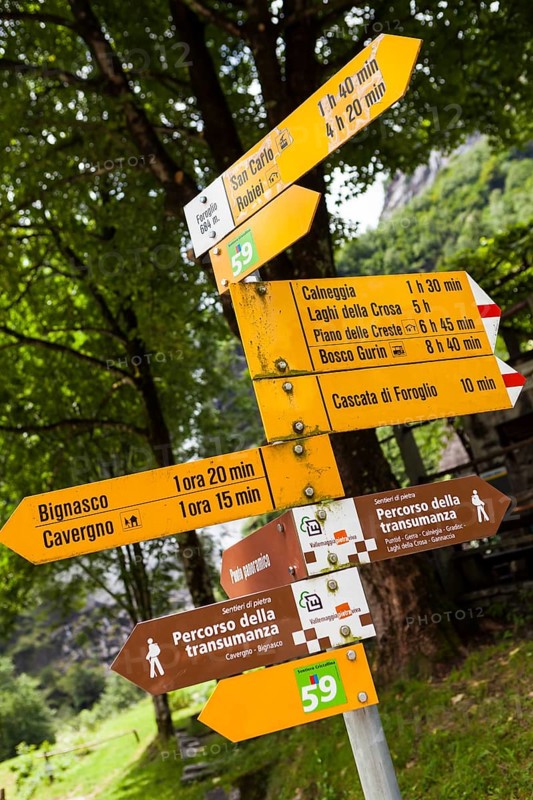 Signposts in Foroglio