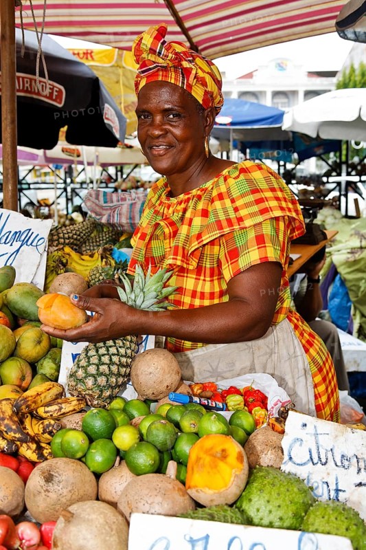 Market woman in Pointe-a-Pitre