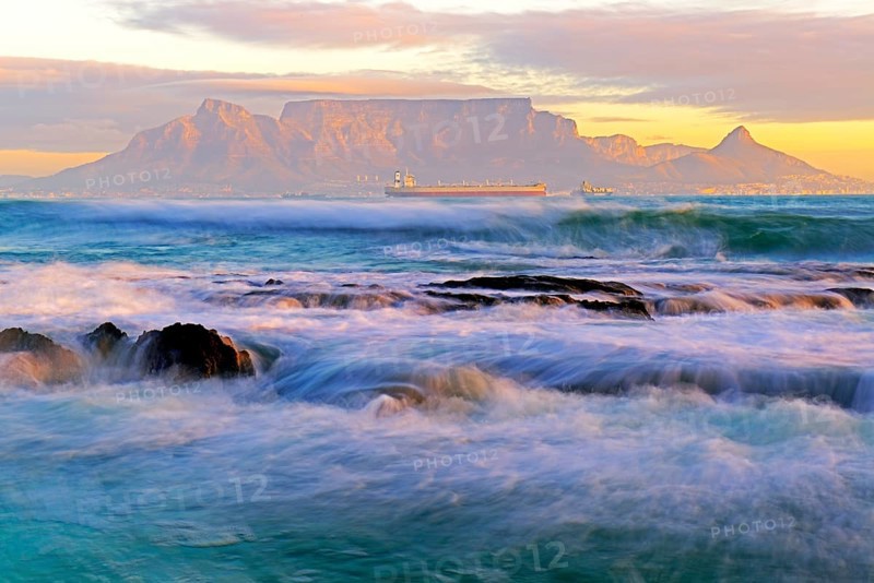 Table Mountain at dusk