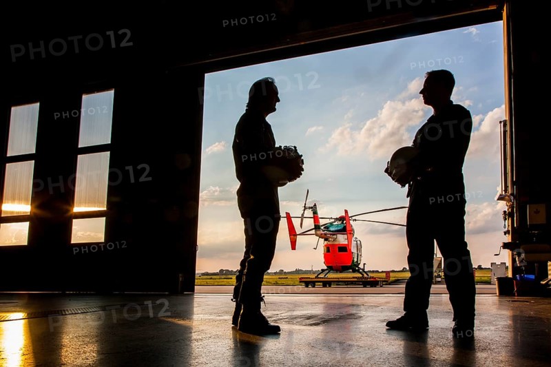 Pilots during a meeting before take-off