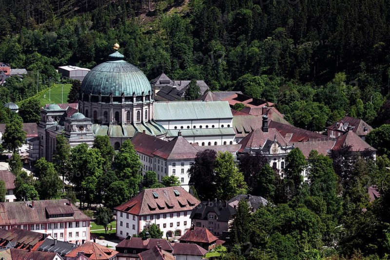 View of the town with the cathedral from the Weissenstein vantage point