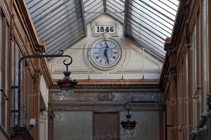 Shopping arcade of 1846 with a glass roof