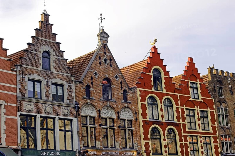 Guild houses with stepped gables