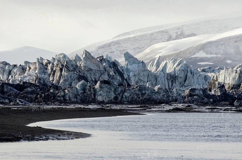 Detail view of Nathorstbreen Glacier