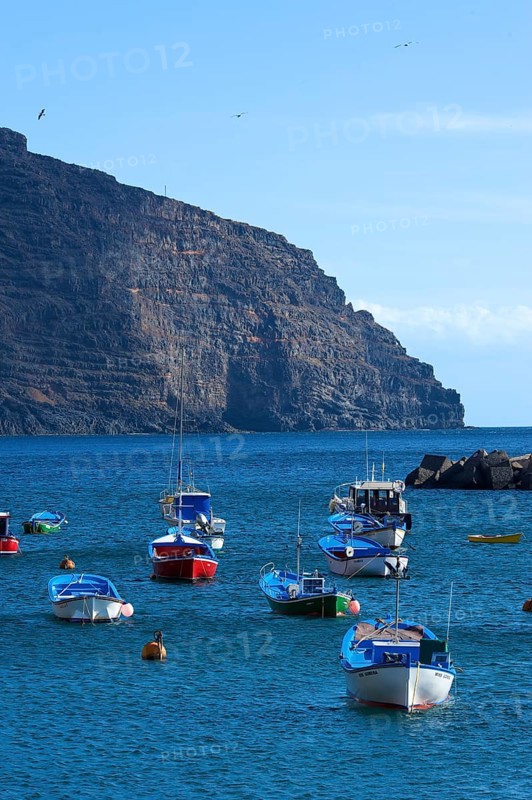 Fishing boats in the harbour of Vueltas