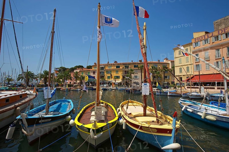 Harbour with historic boats
