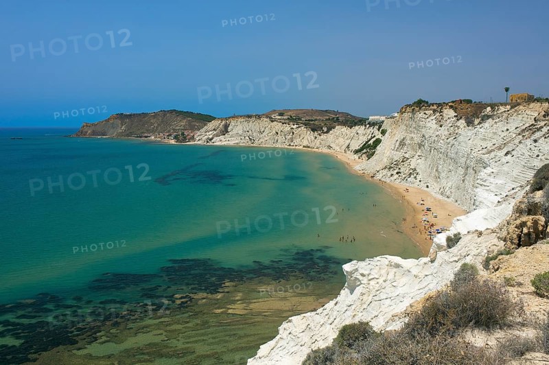 Coast with the cliffs of Scala dei Turchi