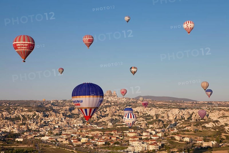 Hot-air balloons over Goereme