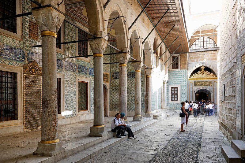 Courtyard of the black eunuchs in the Harem
