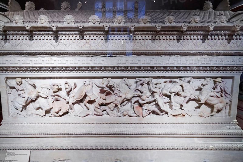 Battle relief on the Alexander Sarcophagus