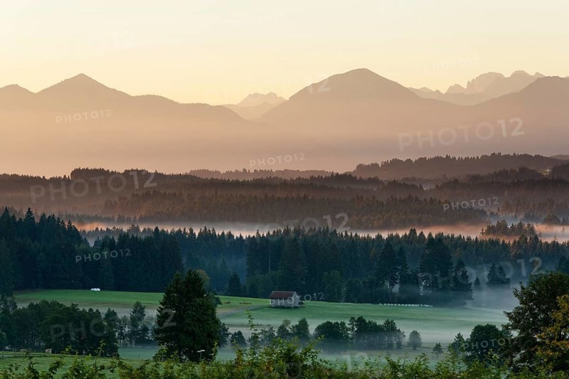 Landscape in the Alpine Foreland
