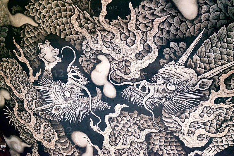 Twin Dragon Painting
