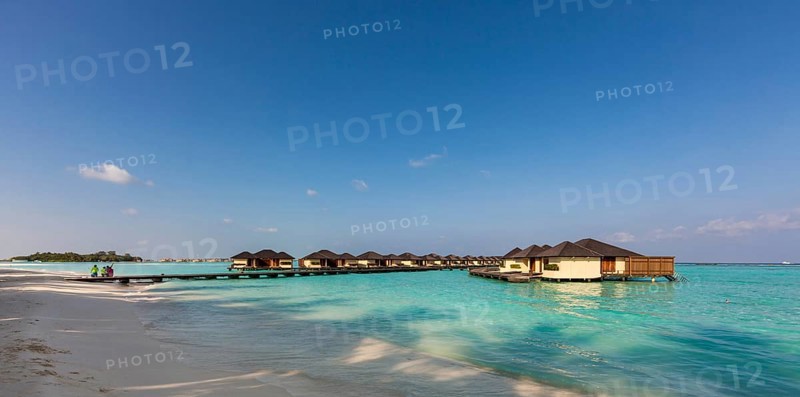 Water bungalows on Paradise