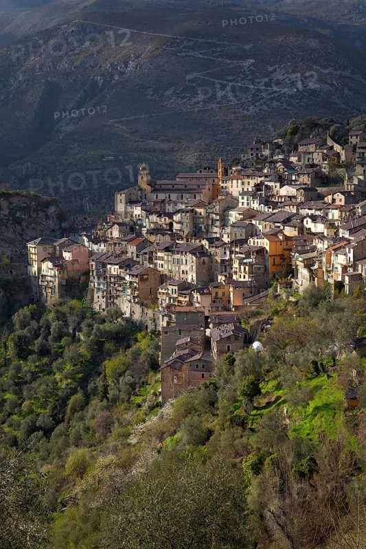 Mountain village of Saorge high above the Roya Valley
