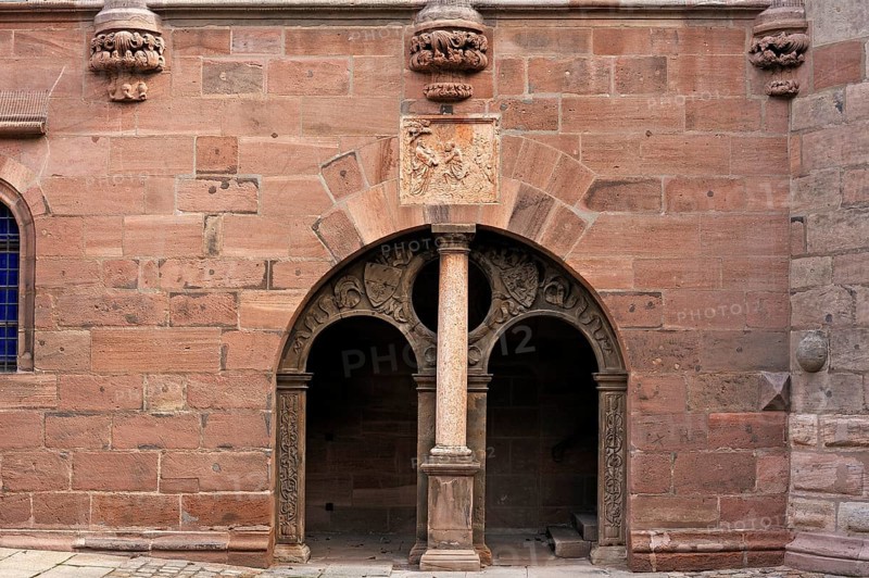 Entrance gate in the courtyard of Tucher Mansion