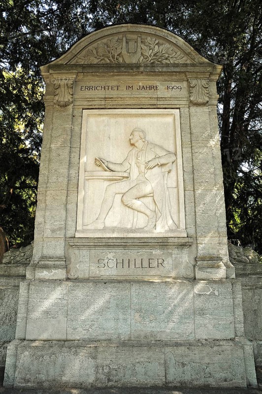 Schiller monument in the city park