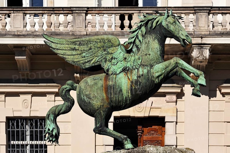 Bronze Pegasus on Pegasus Fountain