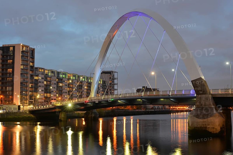 Clyde Arc with the River Clyde